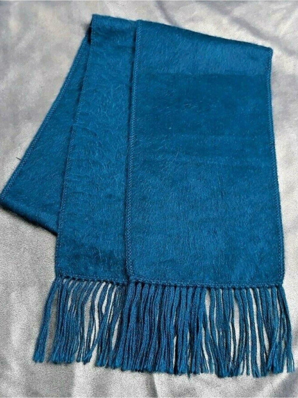 Women's Teal Fringe Wrap Scarf - Soft Everyday Accessory